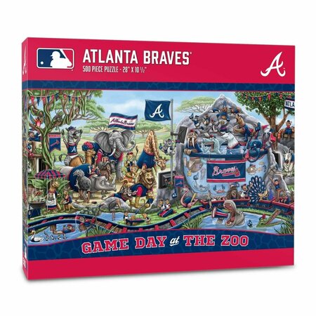 SOUVENIRS MLB Atlanta Braves Game Day at the Zoo Puzzle - 500 Piece SO4236543